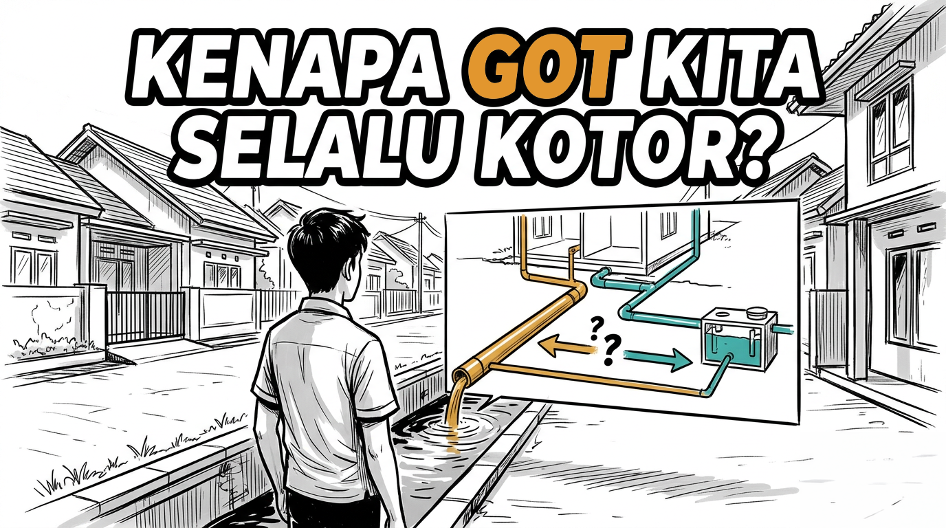 Kenapa Got di Indonesia Selalu Kotor? Ini Akar Masalahnya dari Sisi Desain